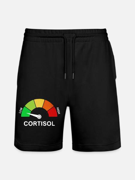 Low Cortisol Scale - Stanley/Stella Trainer Unisex Organic Jogging Shorts - black