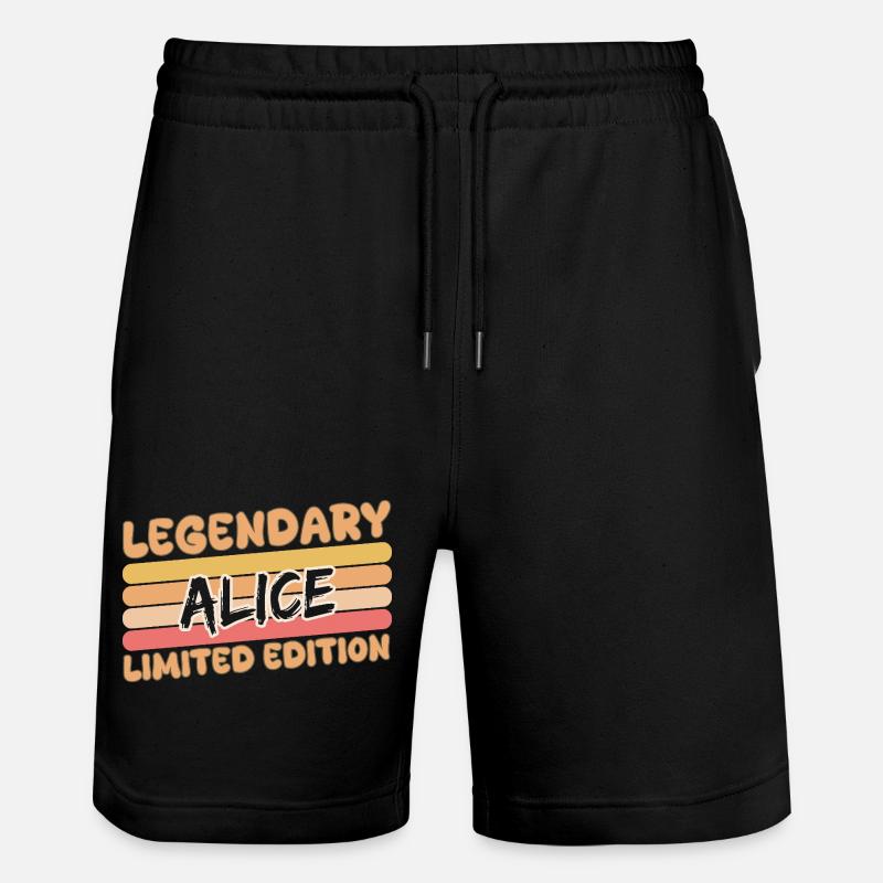 Alice - Stanley/Stella Unisex Bio Joggingshorts Trainer - Schwarz
