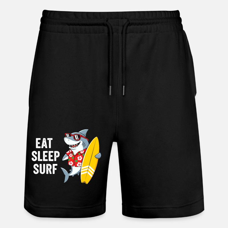 Mange Dors Requin de Surf - Short de jogging bio TRAINER Stanley/Stella unisexe - noir