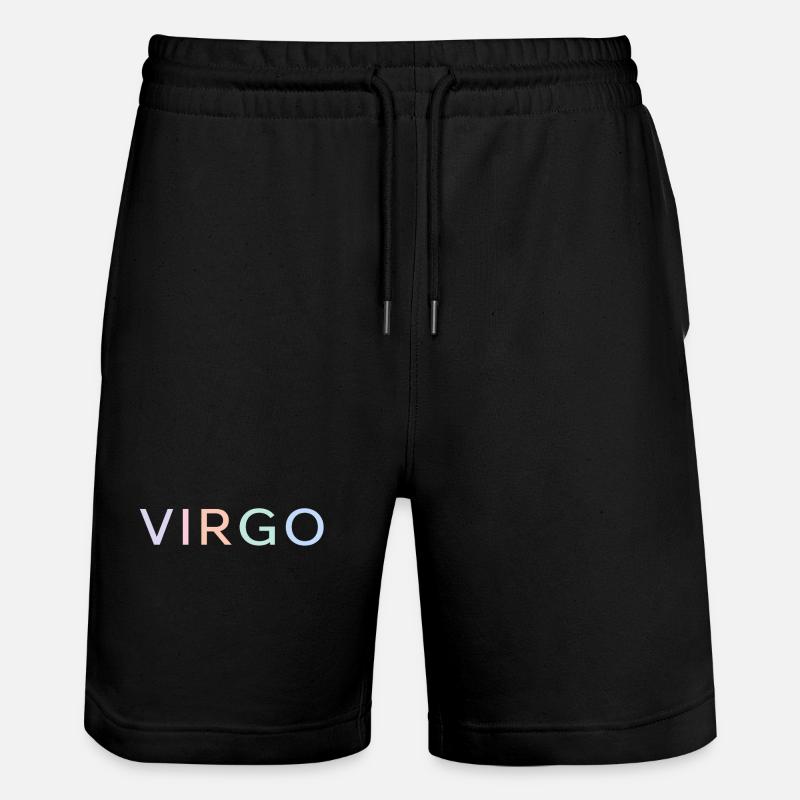 Pastel Virgo Gradient-Schriftart - Stanley/Stella Unisex Bio Joggingshorts Trainer  - Schwarz