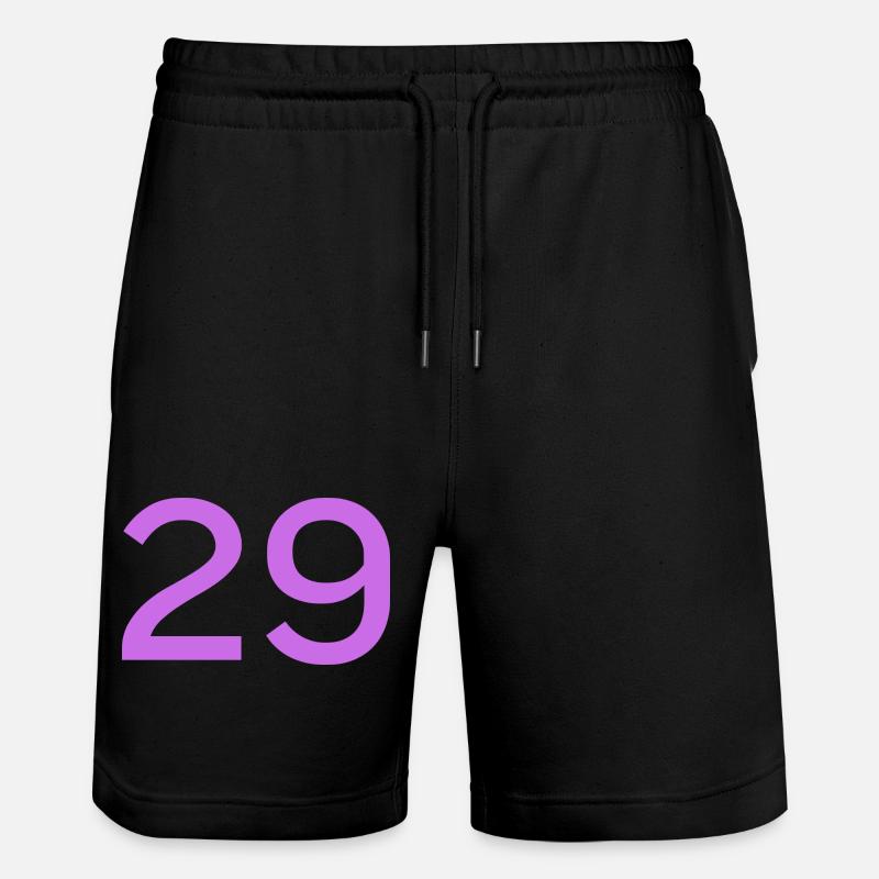 29 - Stanley/Stella Trainer Unisex Organic Jogging Shorts - black