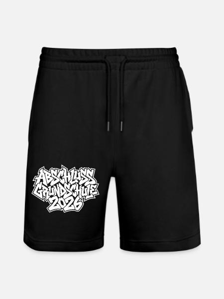 Elementary School Graduation 2026 Graffiti - Stanley/Stella Trainer Unisex Organic Jogging Shorts - black