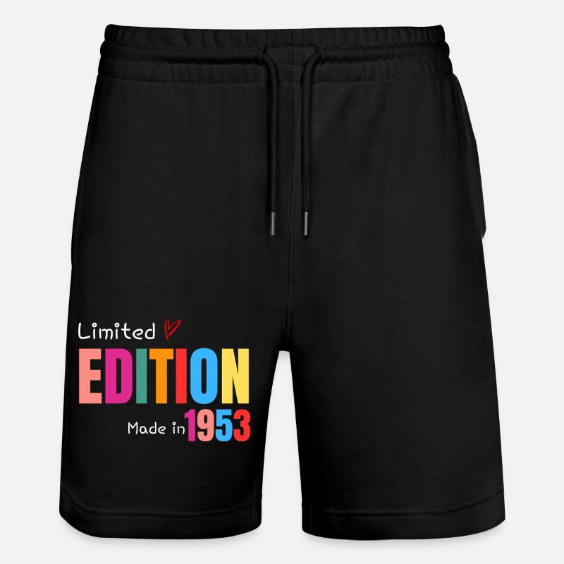 Limitierte Auflage Hergestellt 1953 - Stanley/Stella Unisex Bio Joggingshorts Trainer  - Schwarz