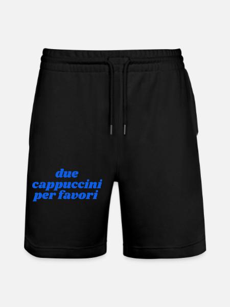 due cappuccini per favori - Stanley/Stella Unisex Bio Joggingshorts Trainer  - Schwarz