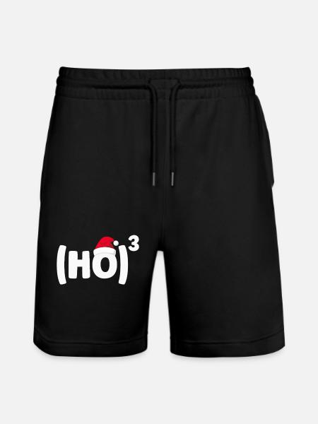Weihnachtsmann  - Stanley/Stella Unisex Bio Joggingshorts Trainer  - Schwarz