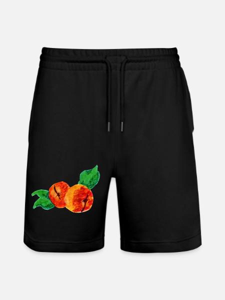 Apricot style - Stanley/Stella Trainer Unisex Organic Jogging Shorts - black