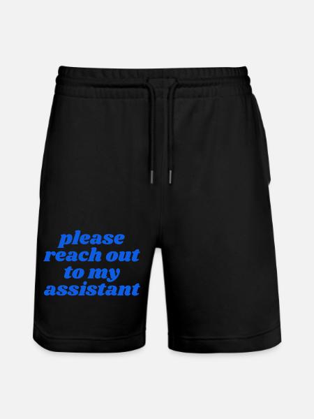 Merci de contacter mon assistant - Short de jogging bio TRAINER Stanley/Stella unisexe - noir