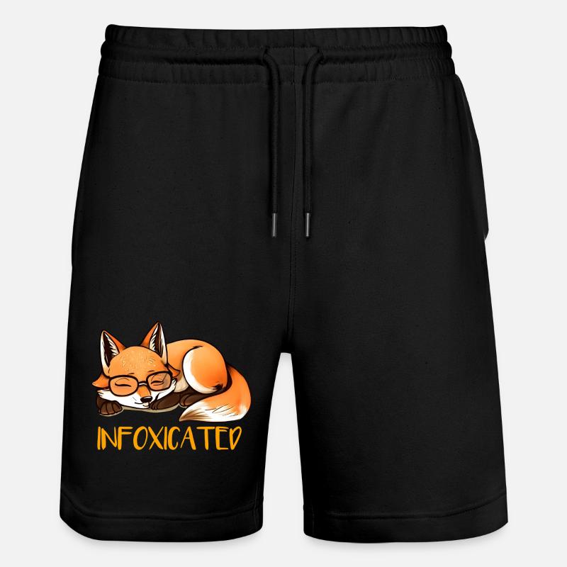 Renard endormi - Short de jogging bio TRAINER Stanley/Stella unisexe - noir