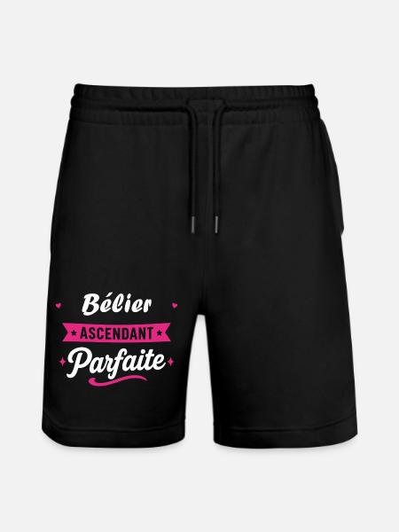 Bélier Ascendant Parfaite - Short de jogging bio TRAINER Stanley/Stella unisexe - noir