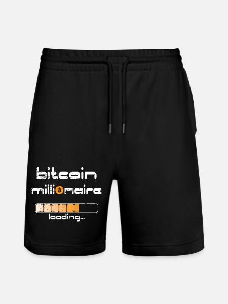Satoshi Nakamoto Bitcoin Crypto Inventor - Stanley/Stella Trainer Unisex Organic Jogging Shorts - black