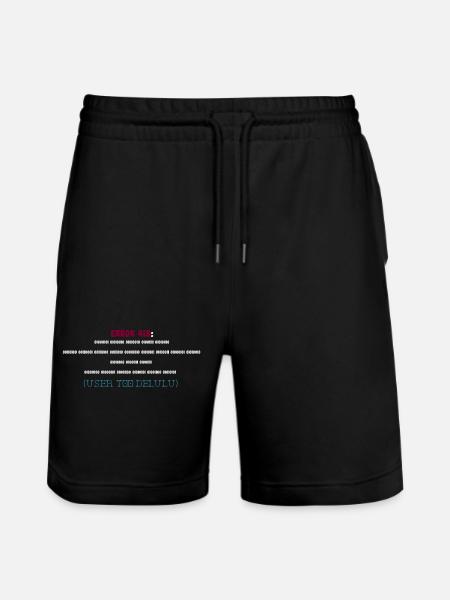 Error 418: User Too Delulu - Stanley/Stella Trainer Unisex Organic Jogging Shorts - black