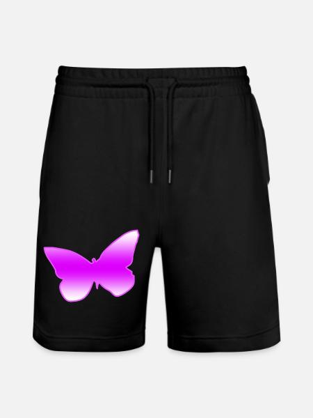Butterfly - Stanley/Stella Trainer Unisex Organic Jogging Shorts - black