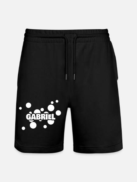 Kind Gabriel - Stanley/Stella Unisex Bio Joggingshorts Trainer - Schwarz