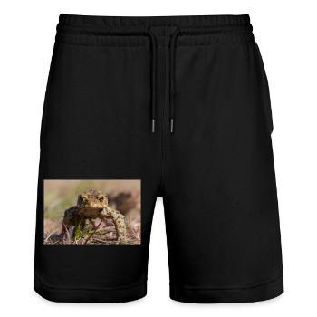 Close-up of an Earth Toad - Poster - Stanley/Stella Trainer Unisex Organic Jogging Shorts - black - Front - Nik (191cm) & Marisol (170cm)