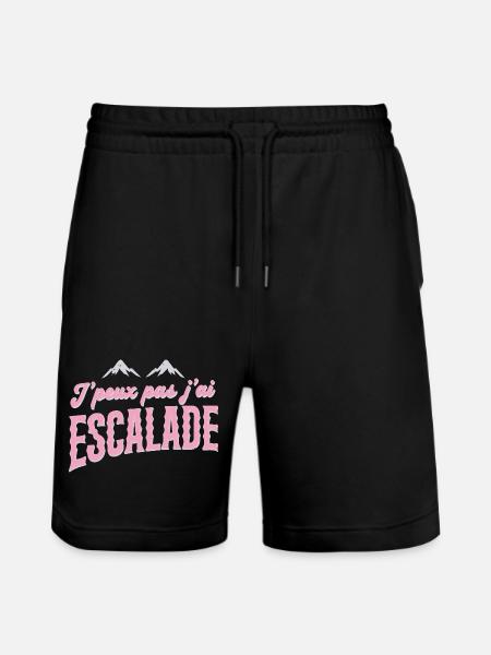 Escalade Rose Retro J'peux pas - Short de jogging bio TRAINER Stanley/Stella unisexe - noir