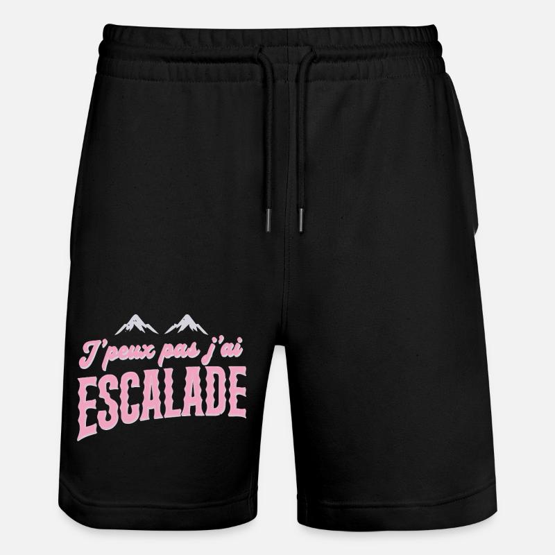 Escalade Rose Retro J'peux pas - Short de jogging bio TRAINER Stanley/Stella unisexe - noir