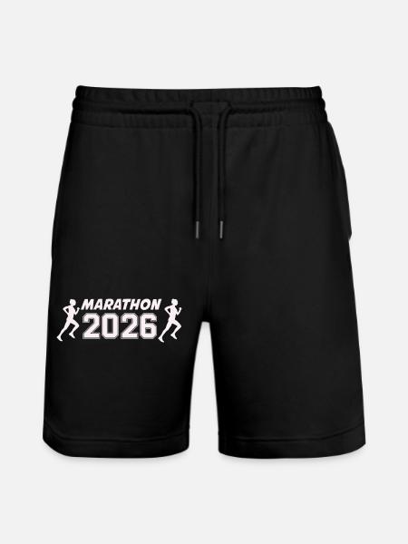 marathon_2026_frauen- - Stanley/Stella Trainer Unisex Organic Jogging Shorts - black