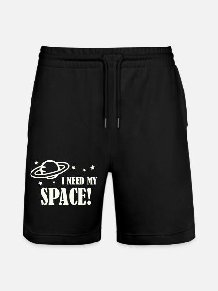 I need my space! - Stanley/Stella Trainer Unisex Organic Jogging Shorts - black
