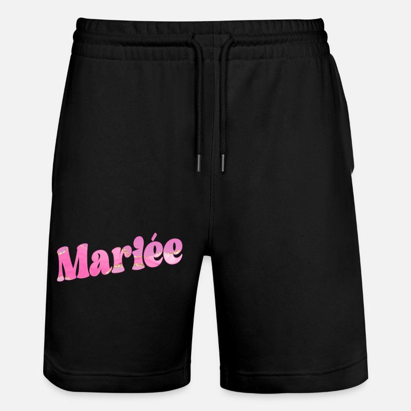 Brauthochzeit - Stanley/Stella Unisex Bio Joggingshorts Trainer  - Schwarz