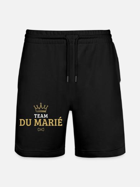Team du marié - Short de jogging bio TRAINER Stanley/Stella unisexe - noir