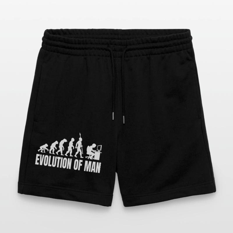 Programmierer Computerfreak Evolution Retro Stanley/Stella Unisex Bio Joggingshorts Trainer 