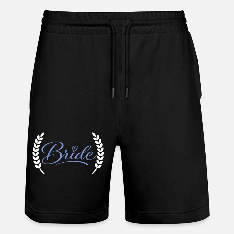 Bride - Stanley/Stella Unisex Bio Joggingshorts Trainer - Schwarz