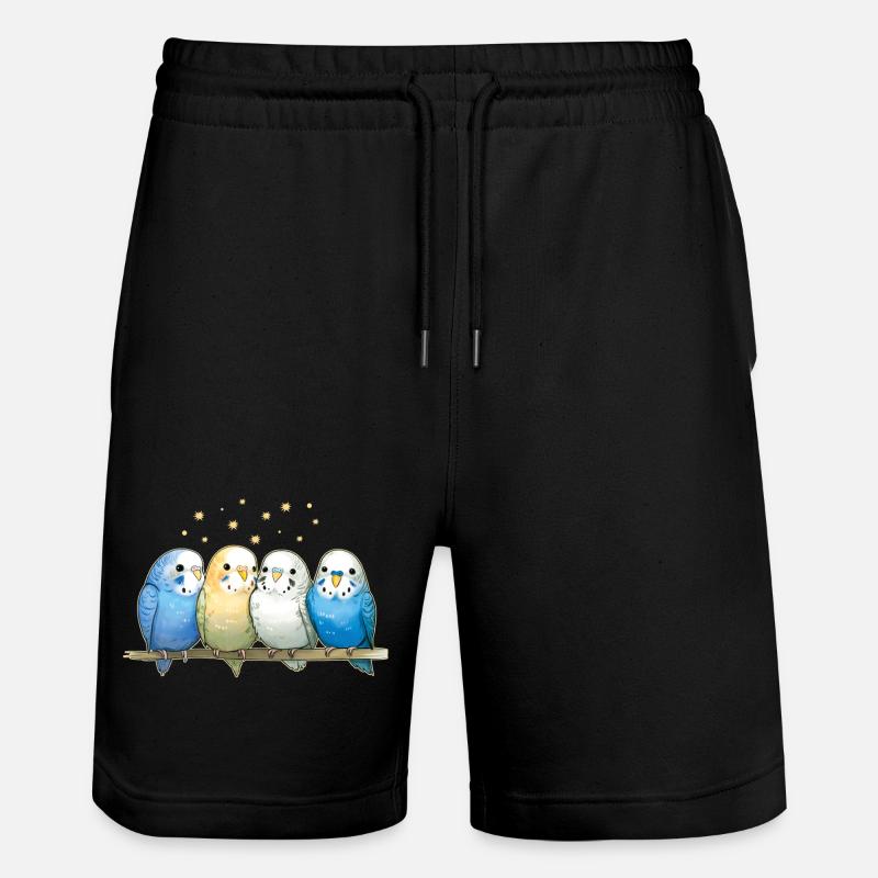 Budgie group - Stanley/Stella Trainer Unisex Organic Jogging Shorts - black