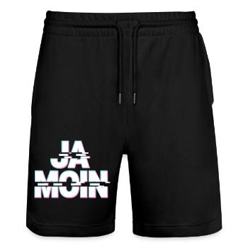 Ja Moin Norddeutschland Hamburg Gamer Meme Moin - Short de jogging bio TRAINER Stanley/Stella unisexe - noir - Devant - Nik (191cm) & Marisol (170cm)