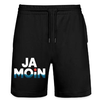 Ja Moin Norddeutschland Hamburg Gamer Meme Moin - Short de jogging bio TRAINER Stanley/Stella unisexe - noir - Devant - Nik (191cm) & Marisol (170cm)