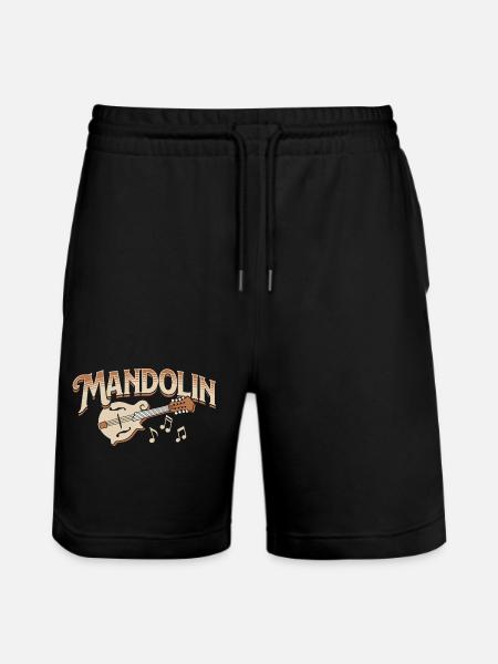 Mandoline, Bluegrass, Country Folk Notes - Short de jogging bio TRAINER Stanley/Stella unisexe - noir