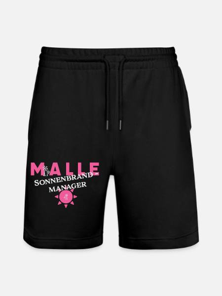 Malle Sonnenbrand-Manager - Stanley/Stella Unisex Bio Joggingshorts Trainer  - Schwarz