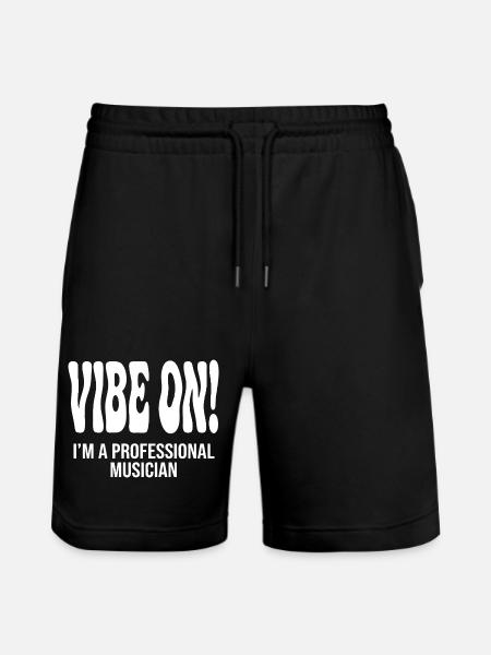 Musician Vibe On - Stanley/Stella Trainer Unisex Organic Jogging Shorts - black