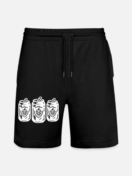 Beer Can Symbol Beer Hops - Stanley/Stella Trainer Unisex Organic Jogging Shorts - black