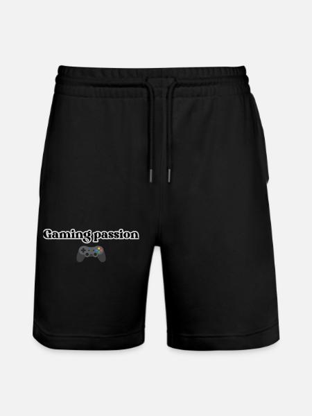Gaming Passion - Stanley/Stella Trainer Unisex Organic Jogging Shorts - black