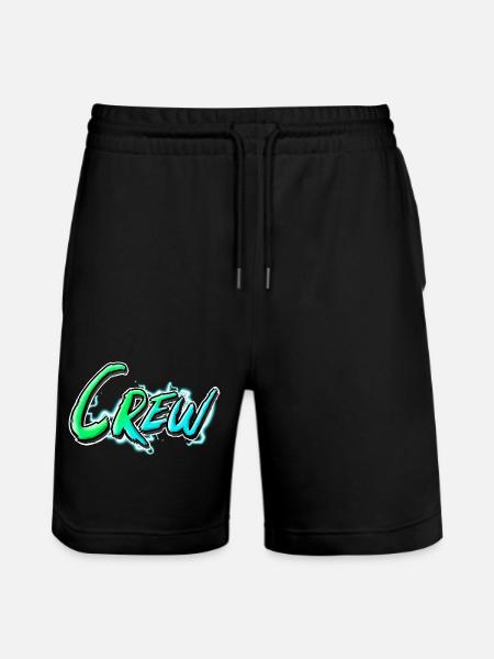 crew - Stanley/Stella Trainer Unisex Organic Jogging Shorts - black