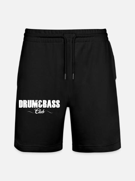 Drum and Bass Club Bold Logo - Stanley/Stella Trainer Unisex Organic Jogging Shorts - black