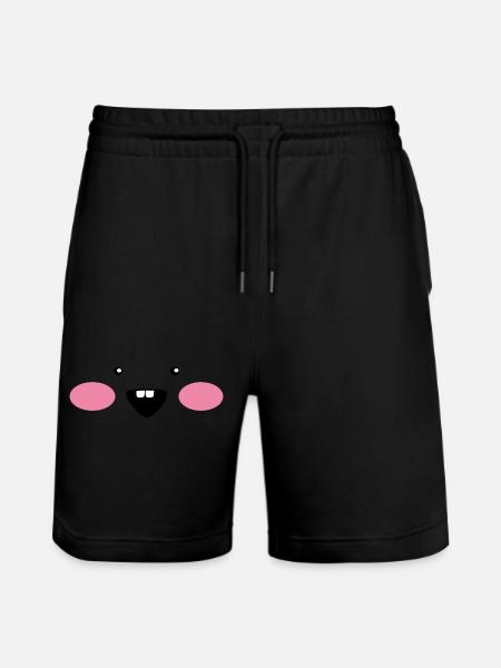 Timmy Kawaiiface - Stanley/Stella Trainer Unisex Organic Jogging Shorts - black