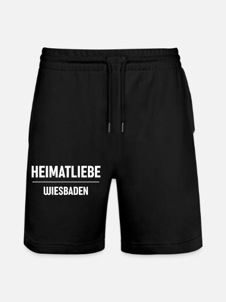 Heimatliebe Wiesbaden - Stanley/Stella Unisex Bio Joggingshorts Trainer  - Schwarz