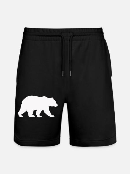 Silhouette d’ours - Short de jogging bio TRAINER Stanley/Stella unisexe - noir