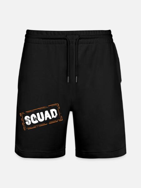 Squad - Stanley/Stella Trainer Unisex Organic Jogging Shorts - black