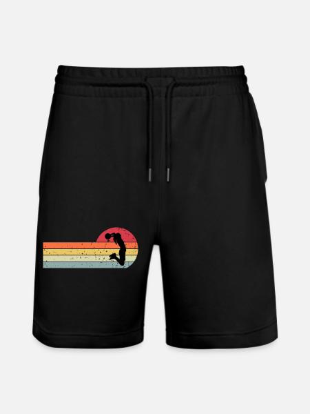 Basketballerin - Stanley/Stella Unisex Bio Joggingshorts Trainer  - Schwarz