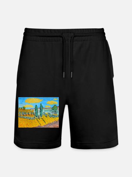 Paysage toscane - Short de jogging bio TRAINER Stanley/Stella unisexe - noir