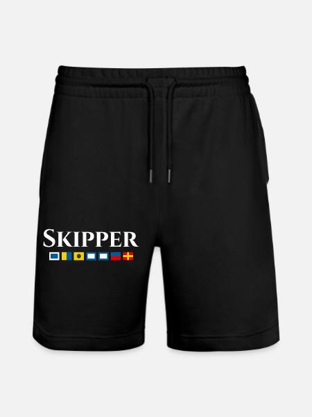 Conception du pavillon maritime Skipper - Short de jogging bio TRAINER Stanley/Stella unisexe - noir