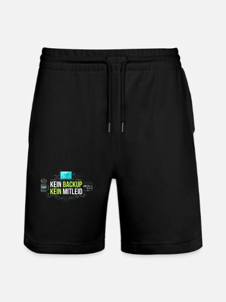 Kein Backup Kein Mitleid IT-Berater Admin - Stanley/Stella Unisex Bio Joggingshorts Trainer  - Schwarz