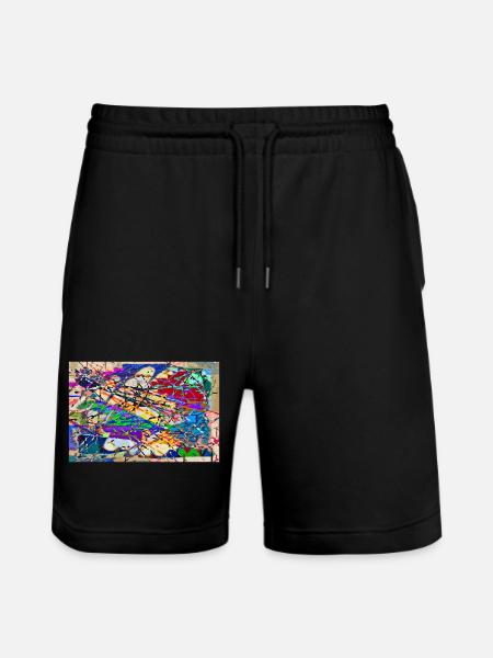 konstruierte_unordnung - Short de jogging bio TRAINER Stanley/Stella unisexe - noir