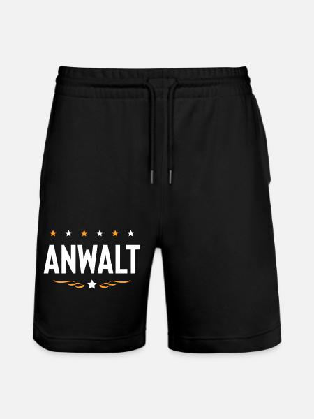 Anwalt Beruf - Stanley/Stella Unisex Bio Joggingshorts Trainer - Schwarz