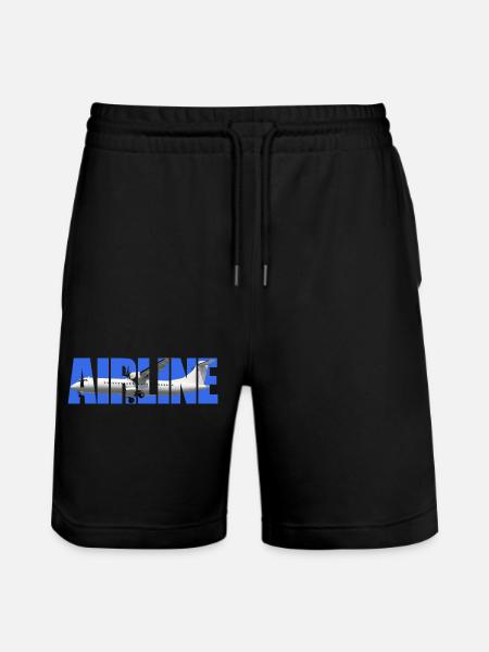 Airline ATR 72-600 - Stanley/Stella Trainer Unisex Organic Jogging Shorts - black