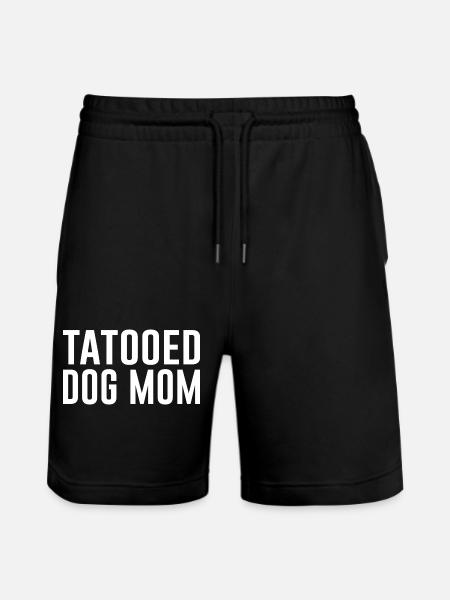 Dogs Tatooed Dog Mom - Stanley/Stella Trainer Unisex Organic Jogging Shorts - black