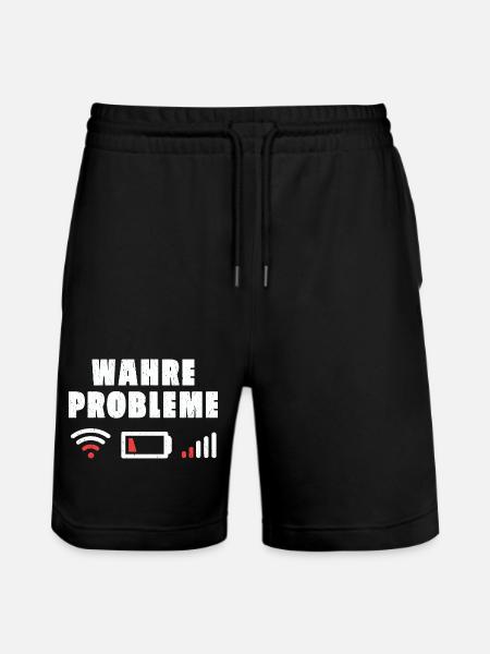 Vrais problèmes - Short de jogging bio TRAINER Stanley/Stella unisexe - noir
