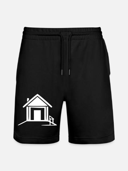 white house t-shirt gift builder gifts - Stanley/Stella Trainer Unisex Organic Jogging Shorts - black